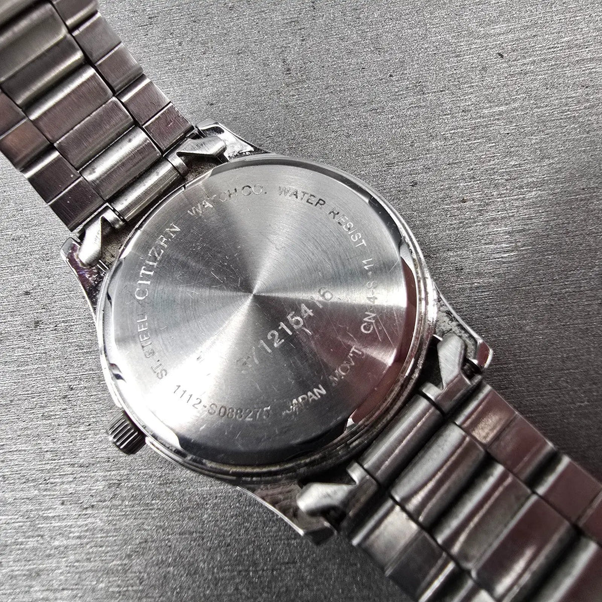 Citizen Watch Men 34mm Silver Dial Silver Tone Date Gemmed 1112-S088275 New Batt10