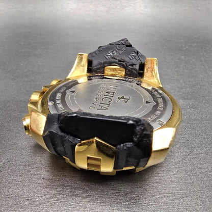 Invicta Reserve Chronograph Dive Watch Men 52mm Red Dial Gold Tone 6972 New Batt8