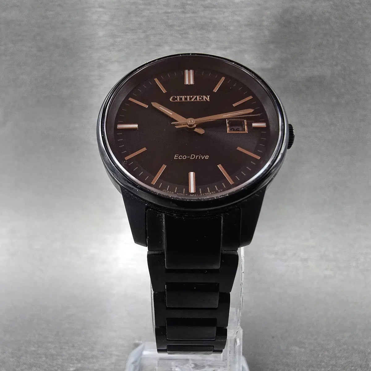 Citizen Axiom Eco-Drive Watch Women 29mm Black Dial Blackl Round EW2595-57E Runs6