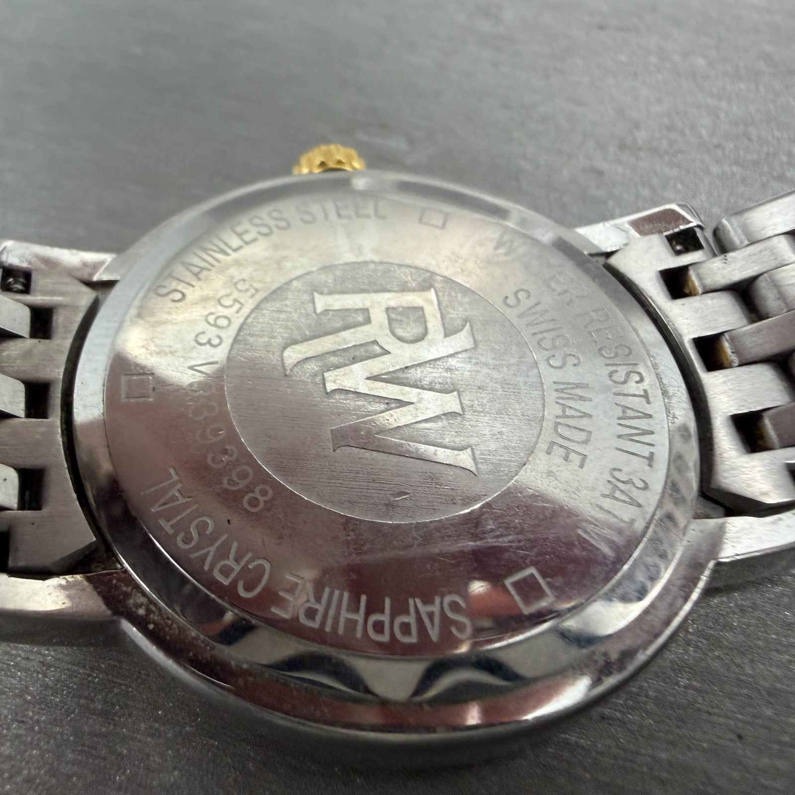 Raymond Weil Toccata Watch Men 35mm White Dial Two Tone Date Round New Battery9