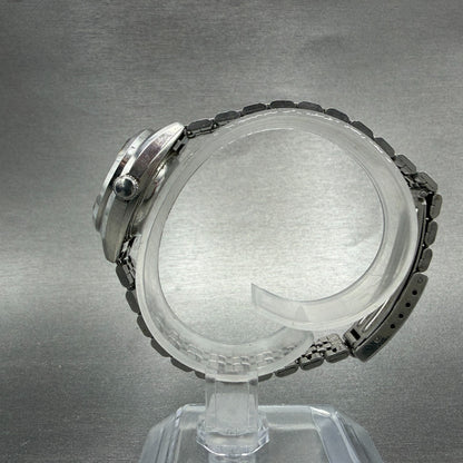 Seiko Automatic Watch Women 26mm Blue Dial Silver Tone Date 2205-0550 Runs6