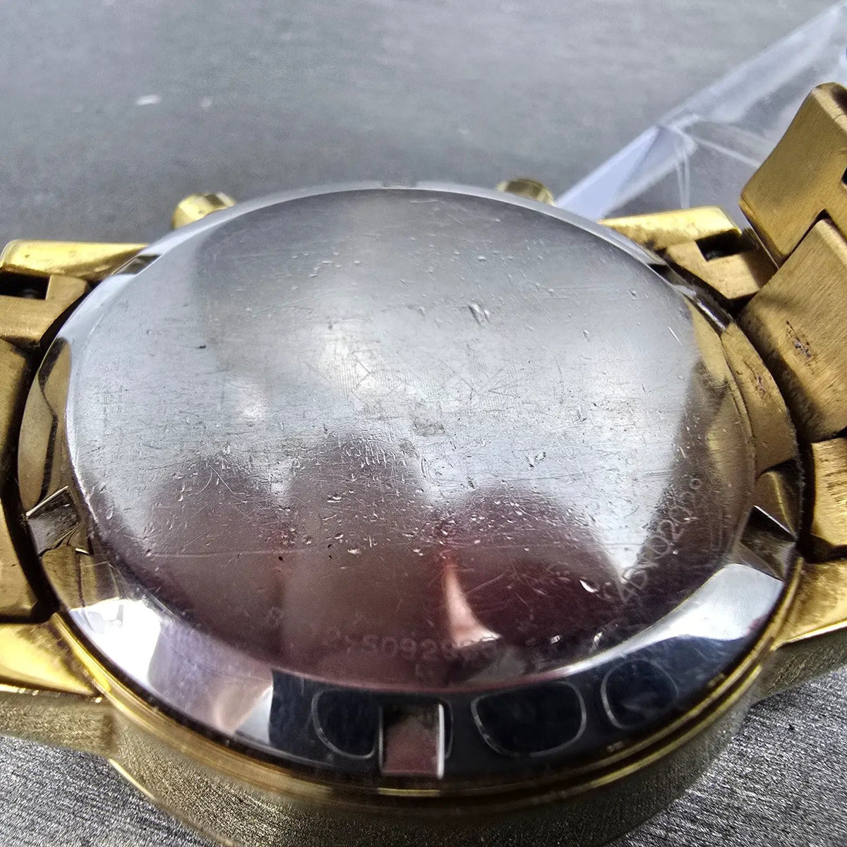 Citizen Eco-Drive Nighthawk Chronograph Watch Men 43mm Gold FB3002-53P PARTS10