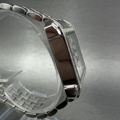 Croton Tank Watch Women 23mm MOP Dial Steel Diamond Bezel Rectangle New Battery3