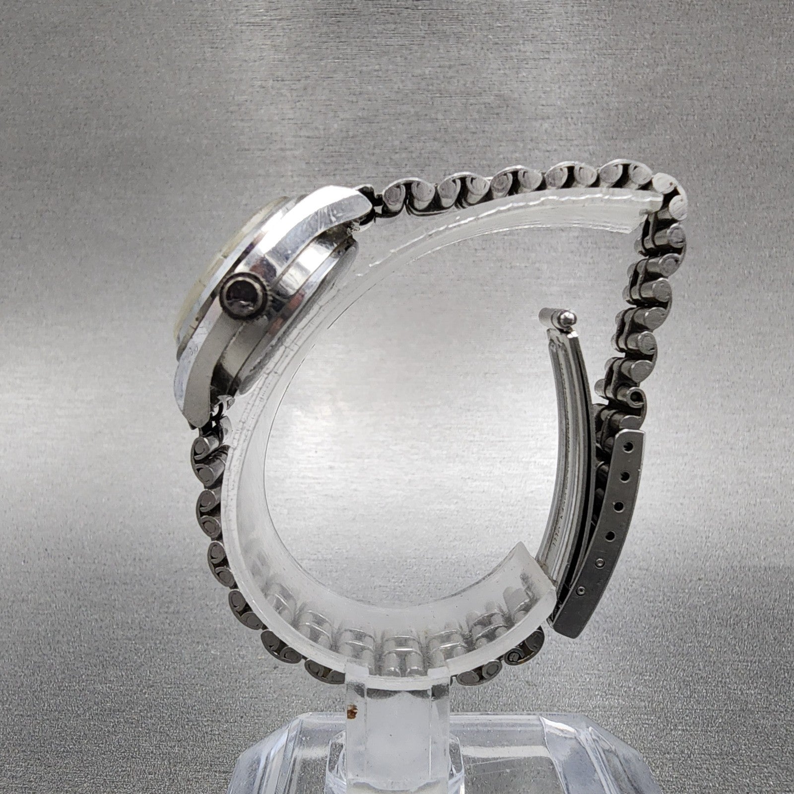 Seiko Matic Lady watch Women 22mm Silver Dial Silver Tone Date 25170200 PARTS7