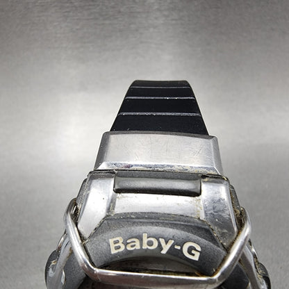 Casio BabyG Watch Women 42mm Digital Silver Tone alarm Chrono MSG133 New Batt4