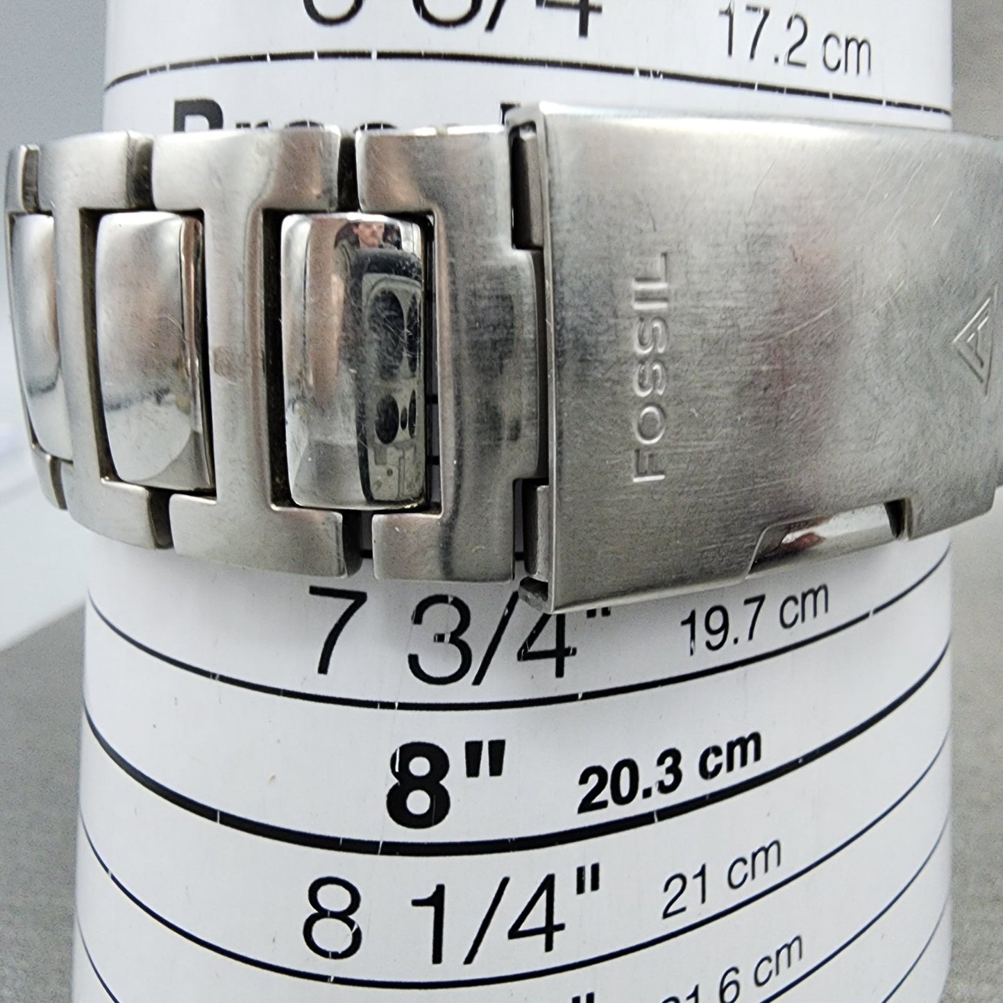 Fossil Arkitekt Watch Men 37mm Blue Dial Stainless Steel Round FS3035 New Batt10