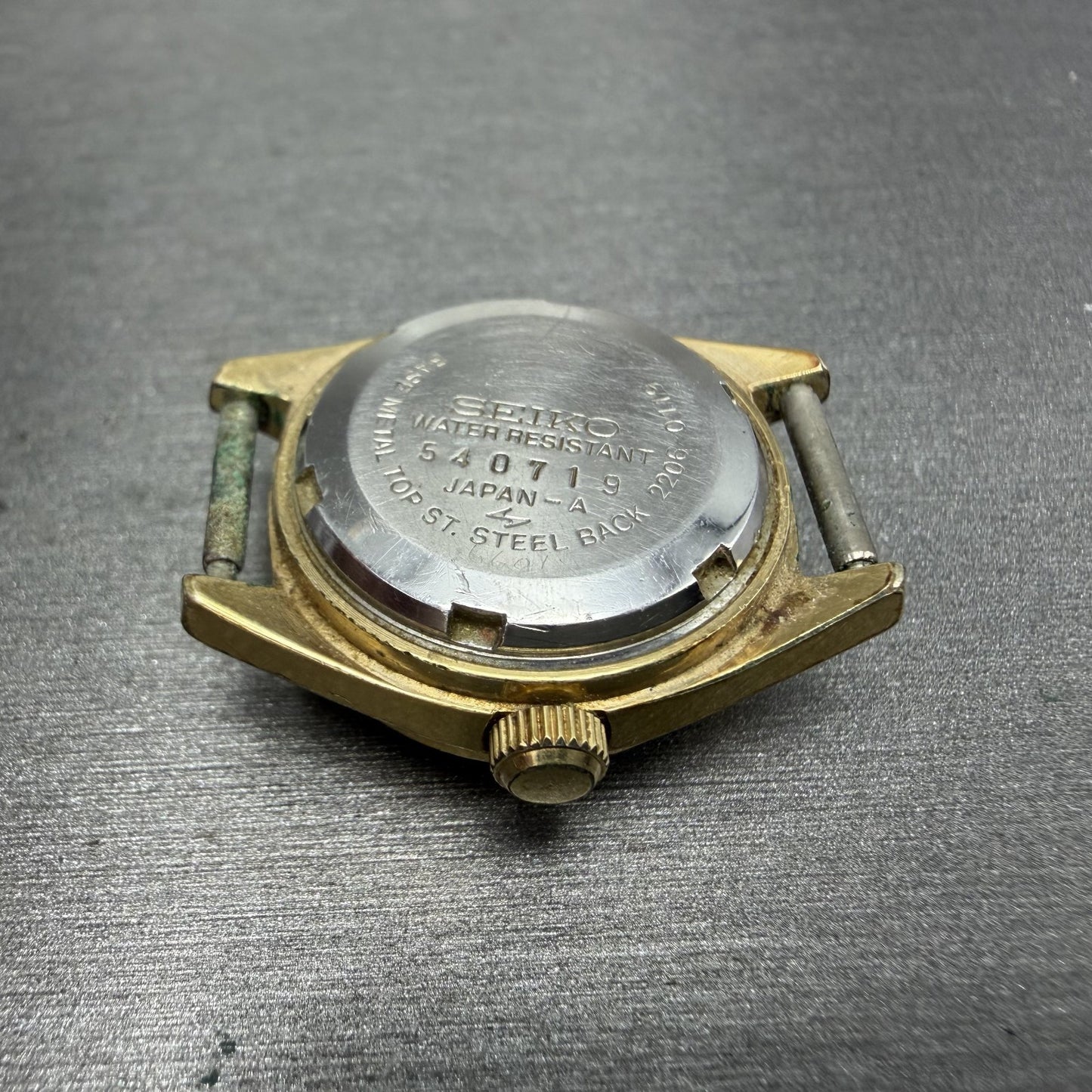 Seiko Automatic Watch Women 25mm Brown Dial Gold Tone Daydate 22060119 PARTS9