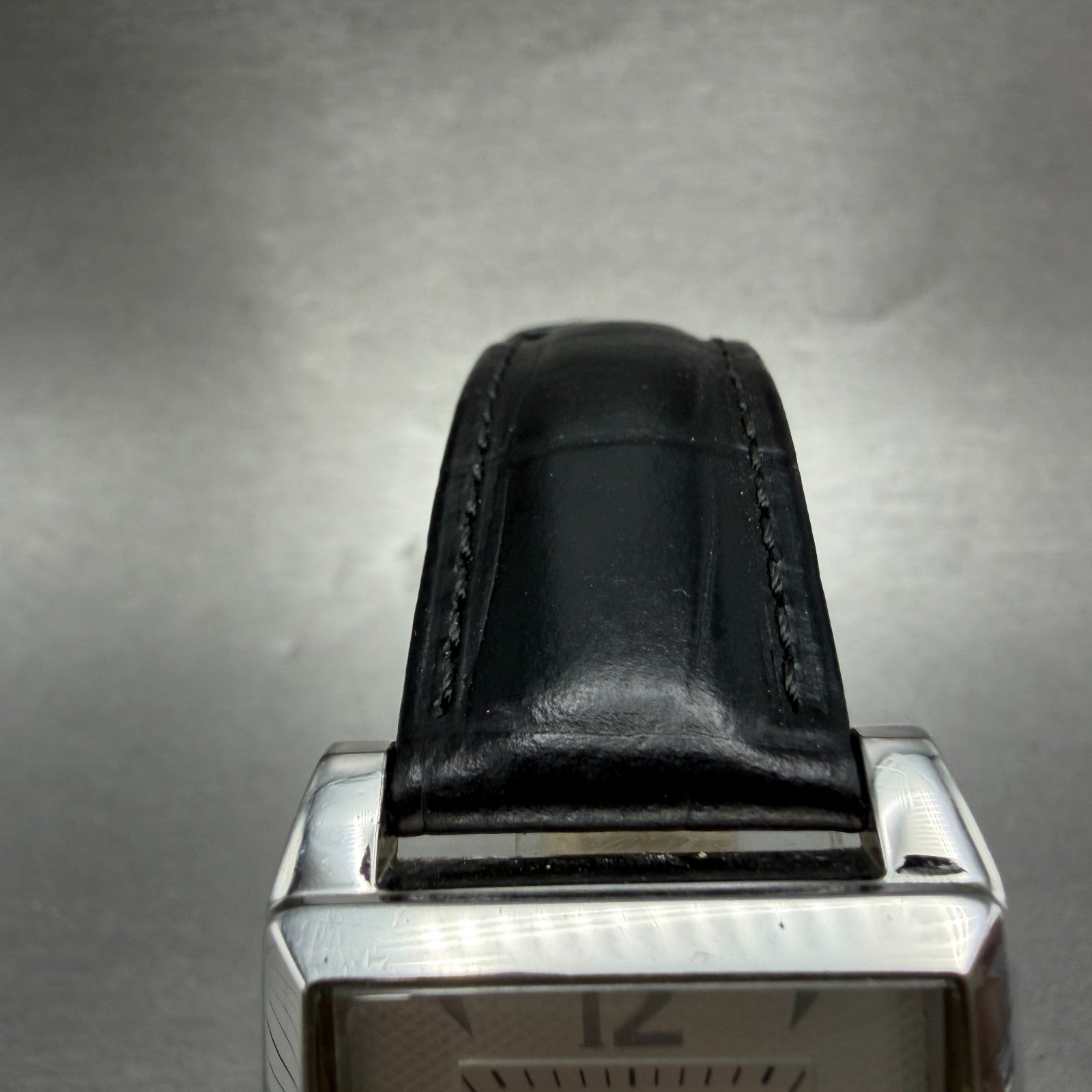 Tommy Hilfiger Tank Watch Men 29mm Silver Dial Silver Tone Date Rectangle NewBat4