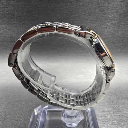 Seiko Watch Women 21mm MOP Dial Silver Tone Round 1N00-0GR0 New Battery VTG JP8