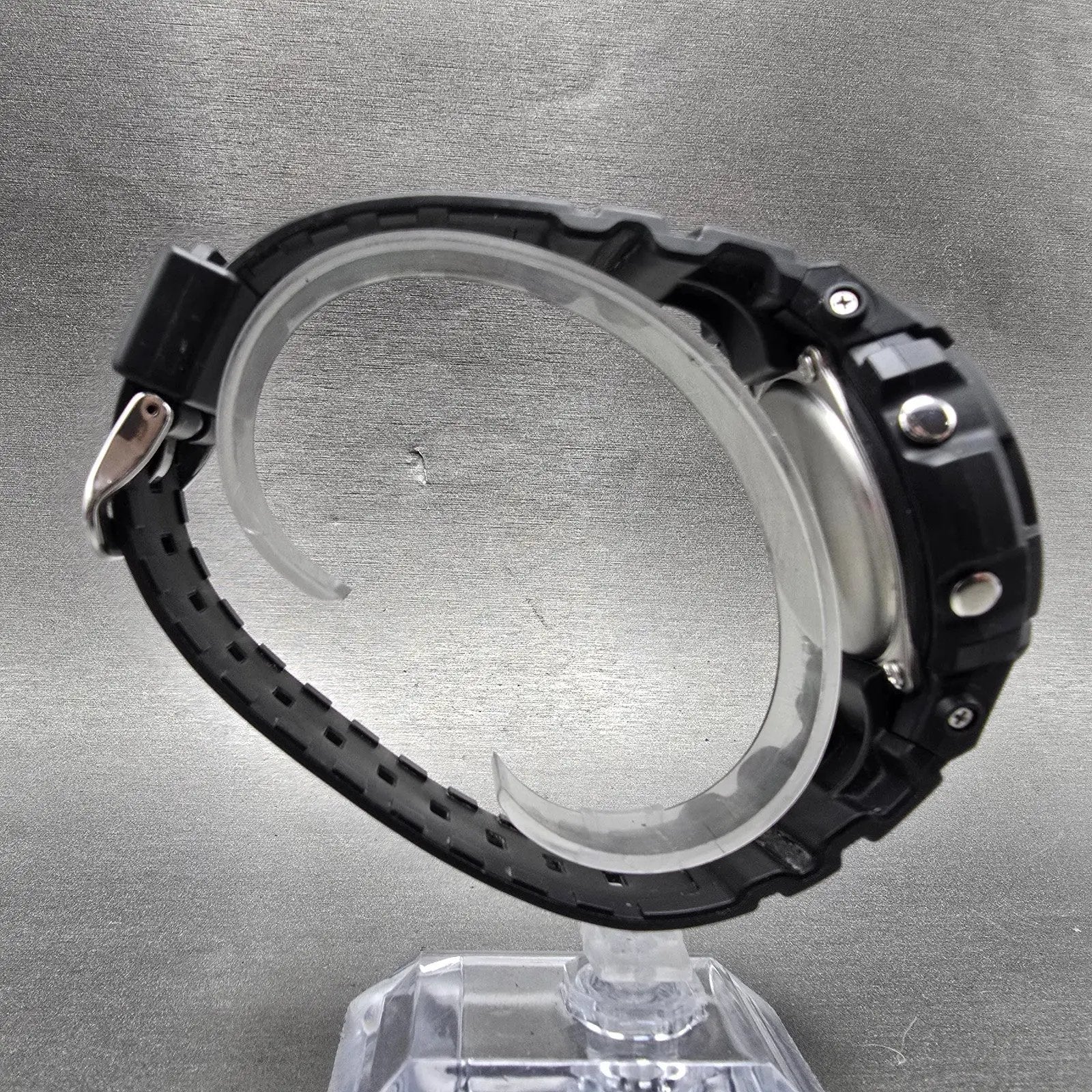 Casio G-Shock AWG-M100A Watch Men 47mm Black Blue Alarm Chrono Solar Works8