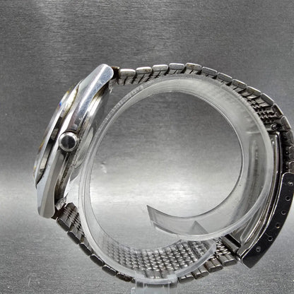 Citizen Crystron Watch Men 34mm White Dial Steel Daydate CQ 4-850904K PARTS7