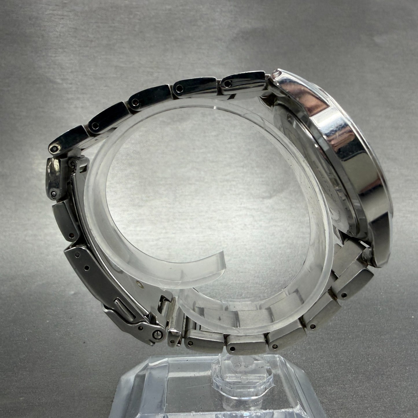 Seiko World Time ANA Watch Men 38mm Black Dial Silver Tone Date Alarm NewBattery8