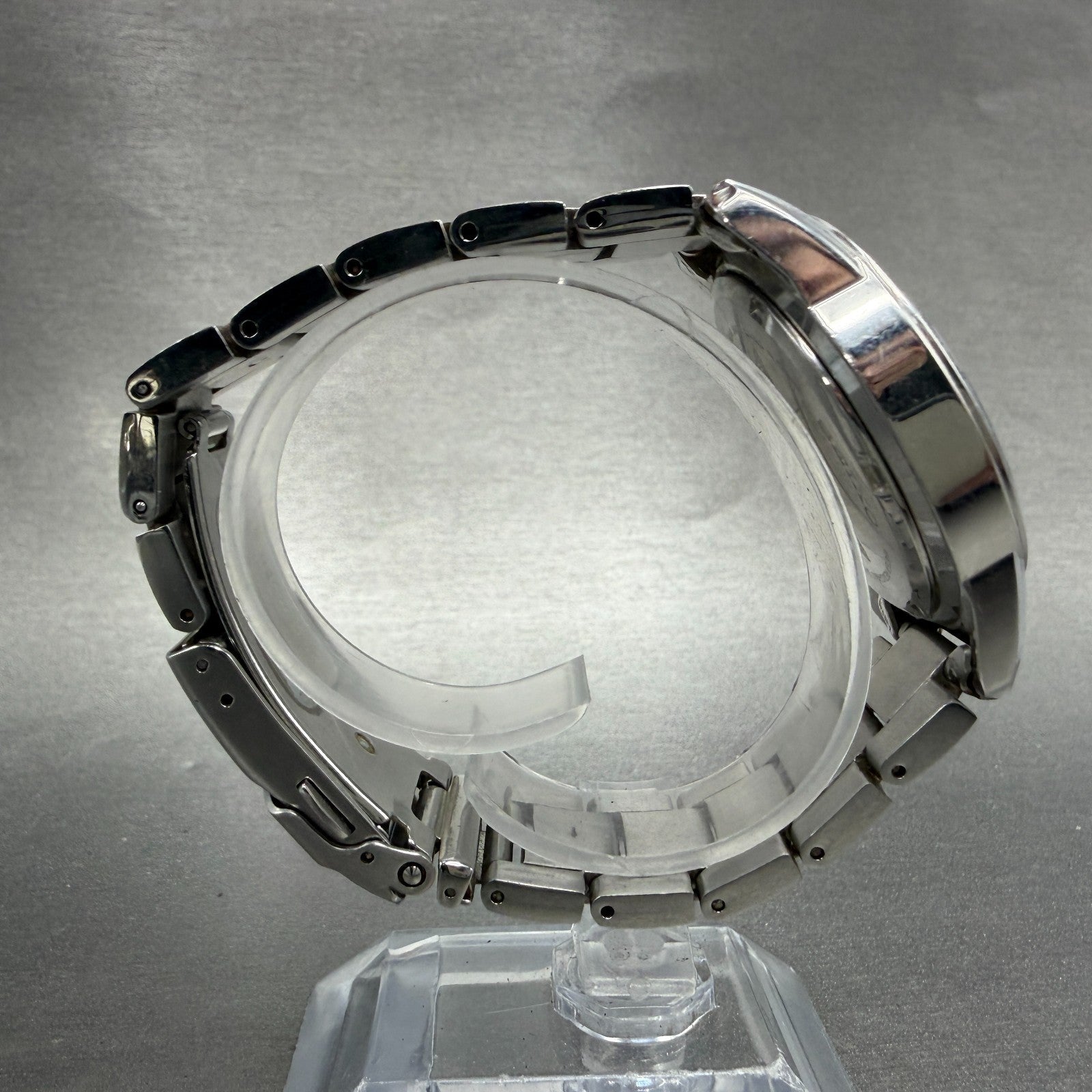 Seiko World Time ANA Watch Men 38mm Black Dial Silver Tone Date Alarm NewBattery8