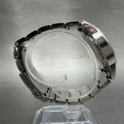 Seiko World Time ANA Watch Men 38mm Black Dial Silver Tone Date Alarm NewBattery8
