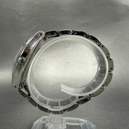 Swatch Irony Big Casse-Cou Watch Men 38mm Silver Dial Steel Daydate CRACK NewBat6