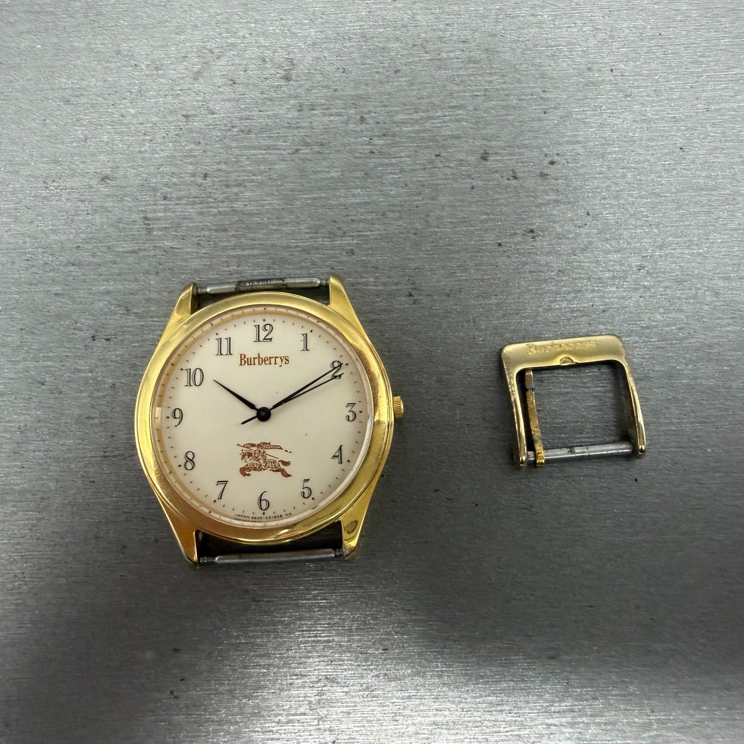 Burberry Watch Men 33mm Cream Dial Gold Tone Round 4631-E66076 PARTS0