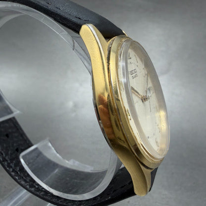 Seiko Watch Men 35mm Cream Dial Gold Tone Daydate Round 7N43-8A39 New Battery3
