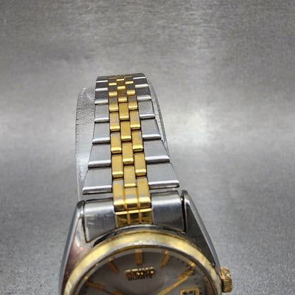 Seiko Watch Women 24mm Silver Dial Two Tone Daydate Round 3Y030010 New batt4