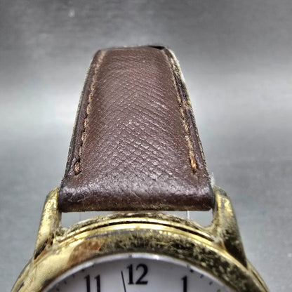 Citizen Eco-Drive Forma Watch Men 34mm White Dial Gold Tone E030-K17373 Runs4