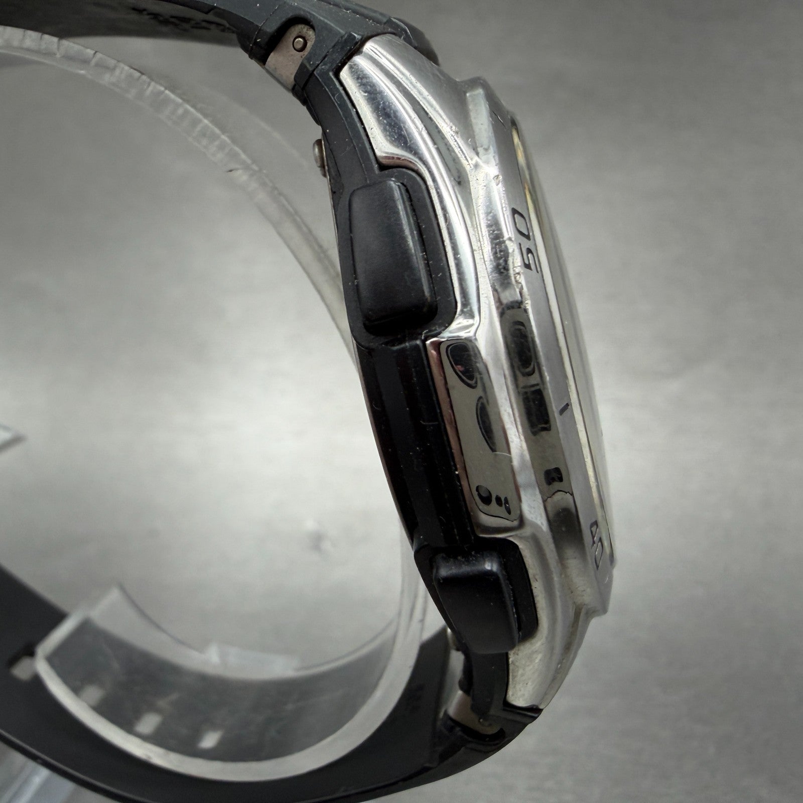 Casio Waveceptor WVQ-M410 Watch Men 43mm Black Dial Silver Tone Date Solar RunsG3