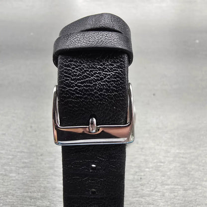 Skagen Steel Watch Men 35mm Black Dial Silver Tone Round 18LSLB New Battery7