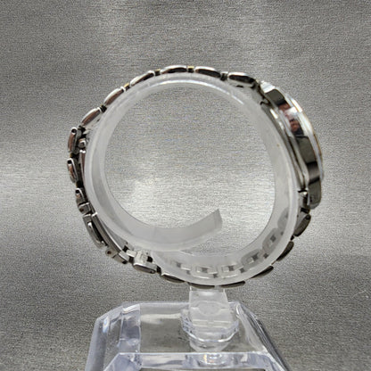 Citizen EcoDrive Watch Women 19mm MOP Dial Two Tone Oval E033K006520 Runs8