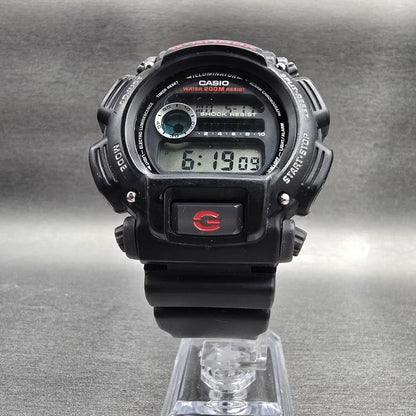 Casio G-Shock DW-9052 Watch Men 47mm Black Red Chronograph Alarm New Battery5