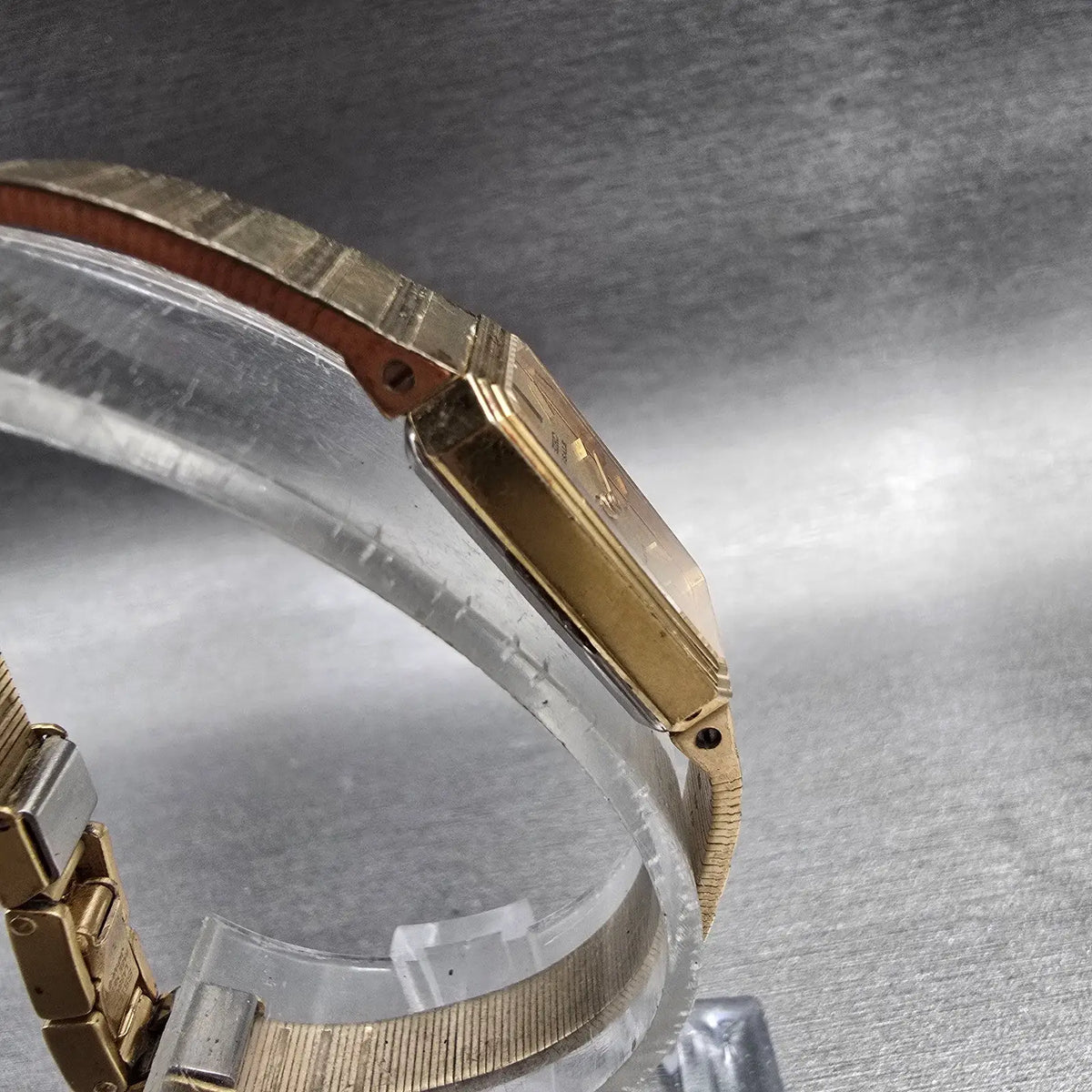 Seiko Lassale Watch Women 13mm Champagne Dial Gold Tone 1320-5609 New Battery3