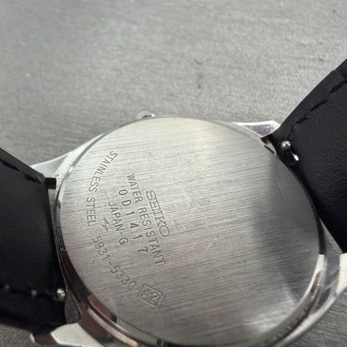 Seiko Watch Men 33mm Silver Dial Silver Tone Rectangle 5931-5330 New Battery10