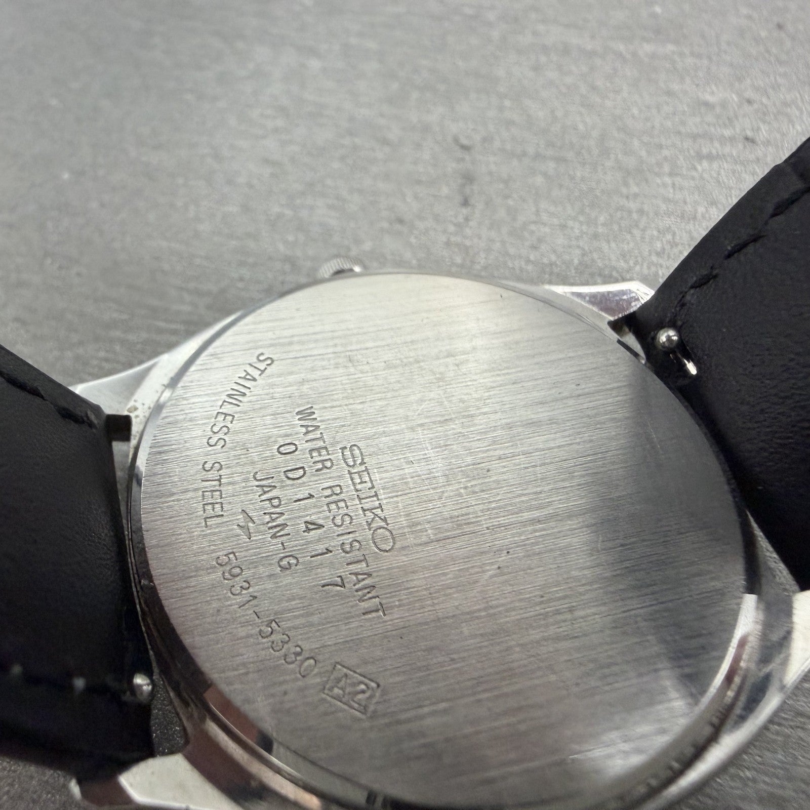 Seiko Watch Men 33mm Silver Dial Silver Tone Rectangle 5931-5330 New Battery10