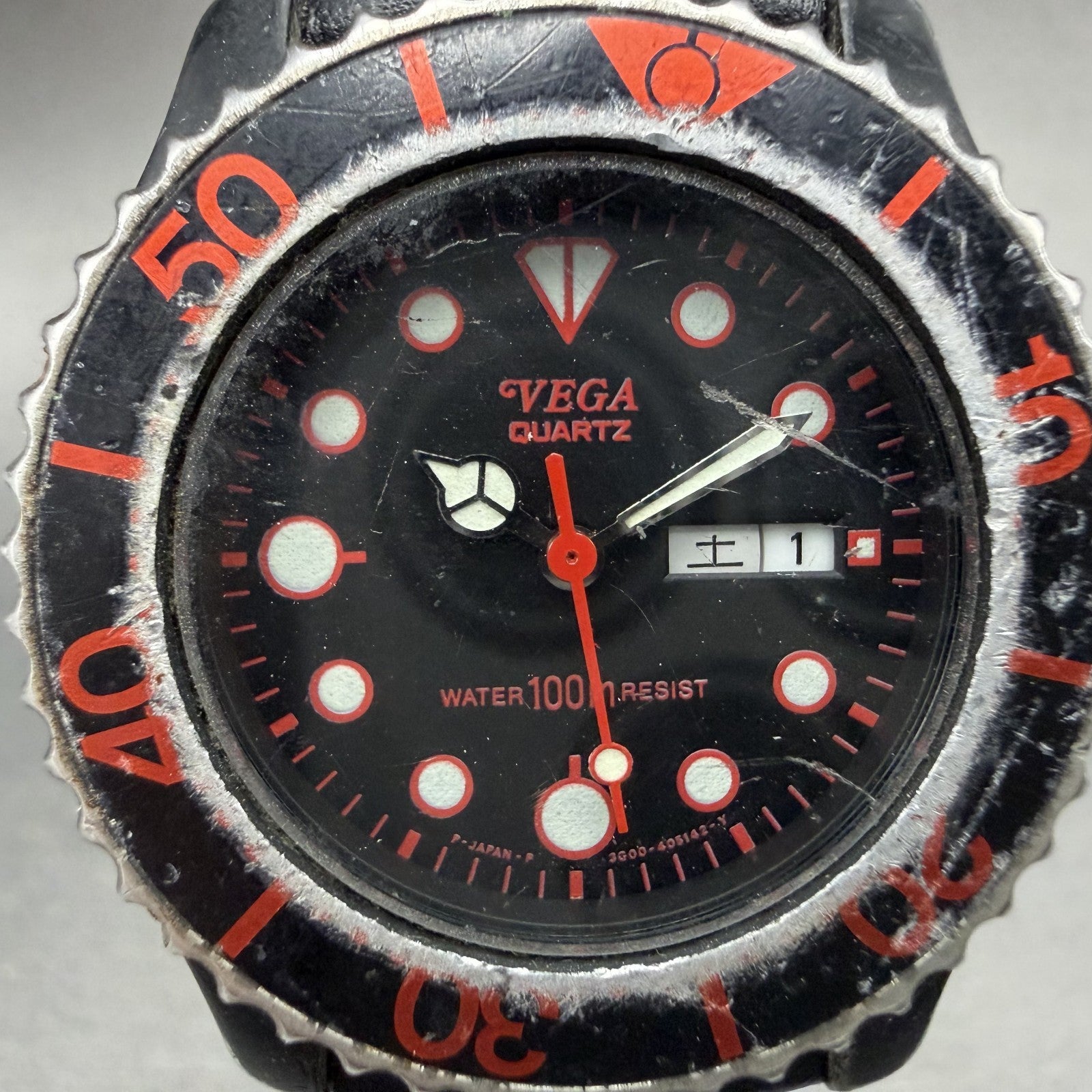 Citizen Vega Dive Watch Women 33mm Black Dial Black Tone Daydate New Battery1