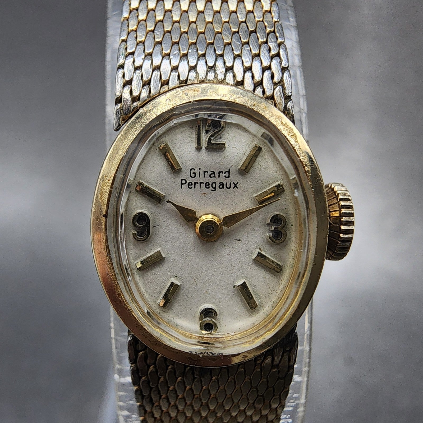 Girard Perragaux Watch Women 15mm White Dial 10K Gold Filled Manual Wind Runs1