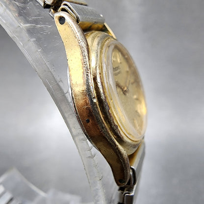Seiko Watch Women 19mm Champagne Dial Gold Tone Round 2c200120 New Battery3