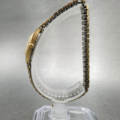 Seiko Tank Watch Women 17mm White Dial Gold Tone 23206559 Roman New Battery6