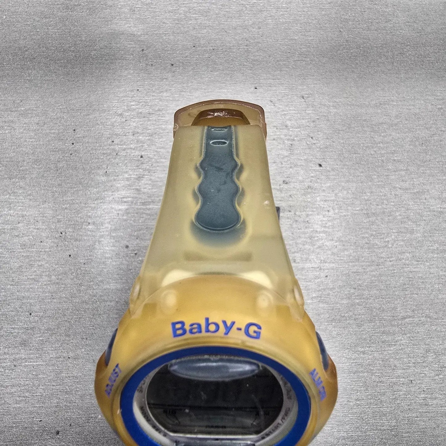 Casio Baby-G BG-163 Watch Women 42mm Yellow Blue Alarm Chronograph New Battery4