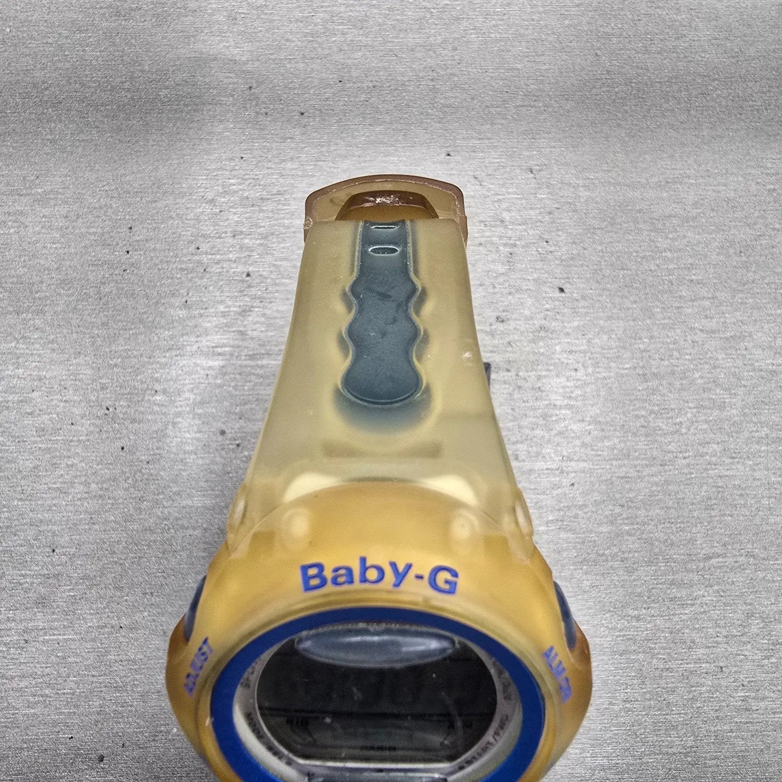 Casio Baby-G BG-163 Watch Women 42mm Yellow Blue Alarm Chronograph New Battery4
