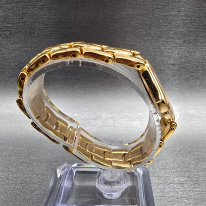 Seiko Watch Women 22mm White Dial Gold Tone Oval 1N01-6E90 New Battery Vintage8