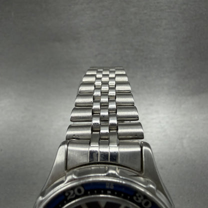 Casio Dive Watch Women 32mm Blue Dial Silver Tone Date Round LD715 PARTS5