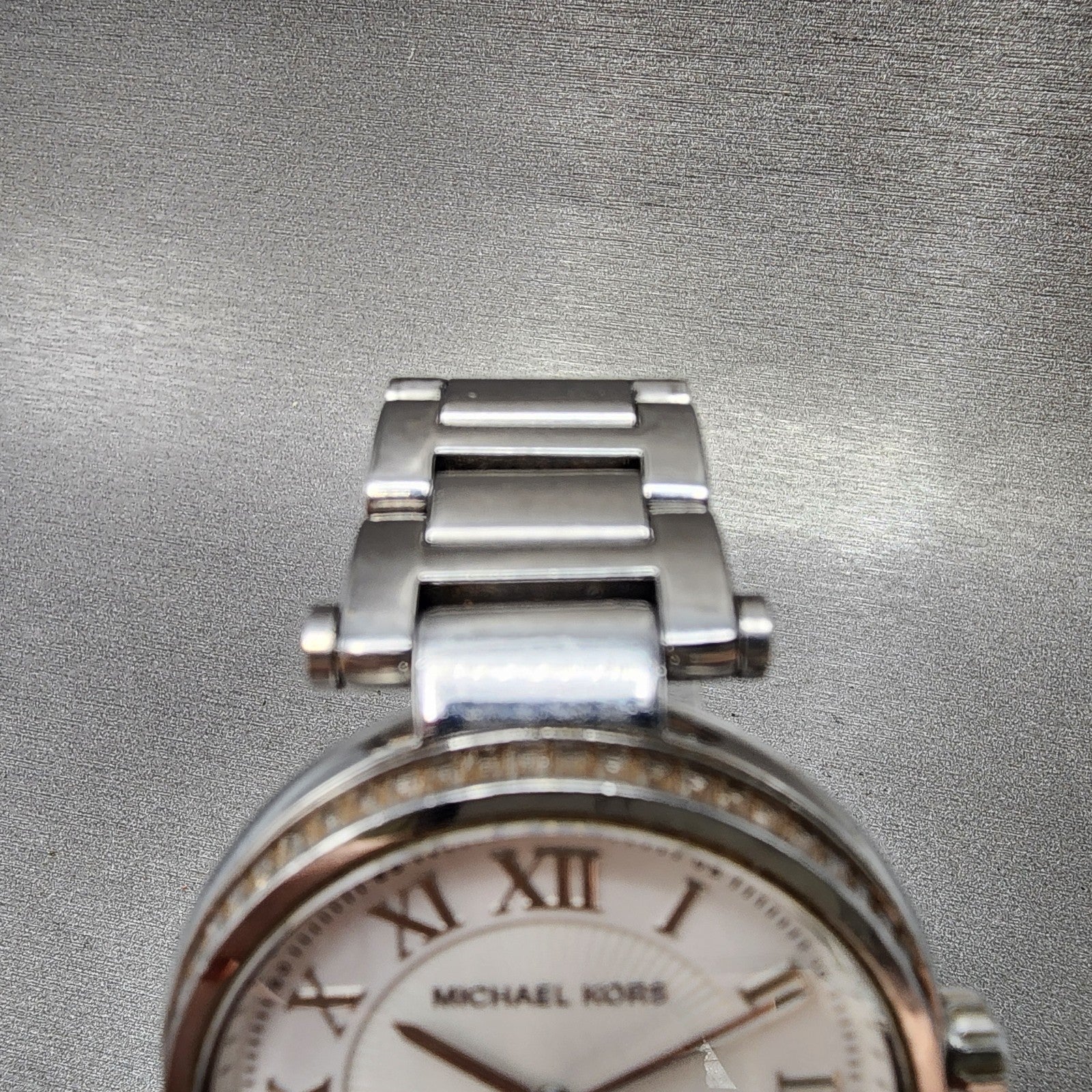 Michael Kors Skylar Watch Women 42mm White Dial Silver Tone MK5866 New Battery4