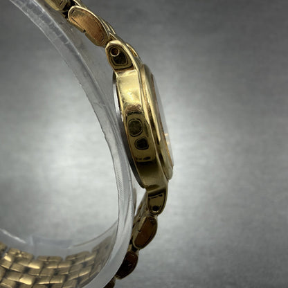 Seiko Watch Women 19mm Black Dial Gold Tone Round Vintage 1N00-0C49 New Battery3