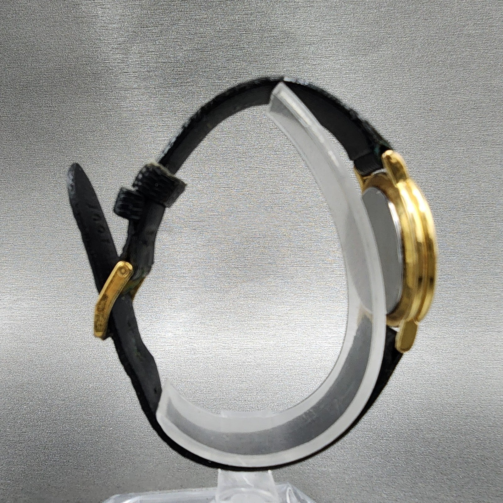Movado Museum Watch Women 26mm Black Dial Gold Tone Round 87.49.822 New Battery8