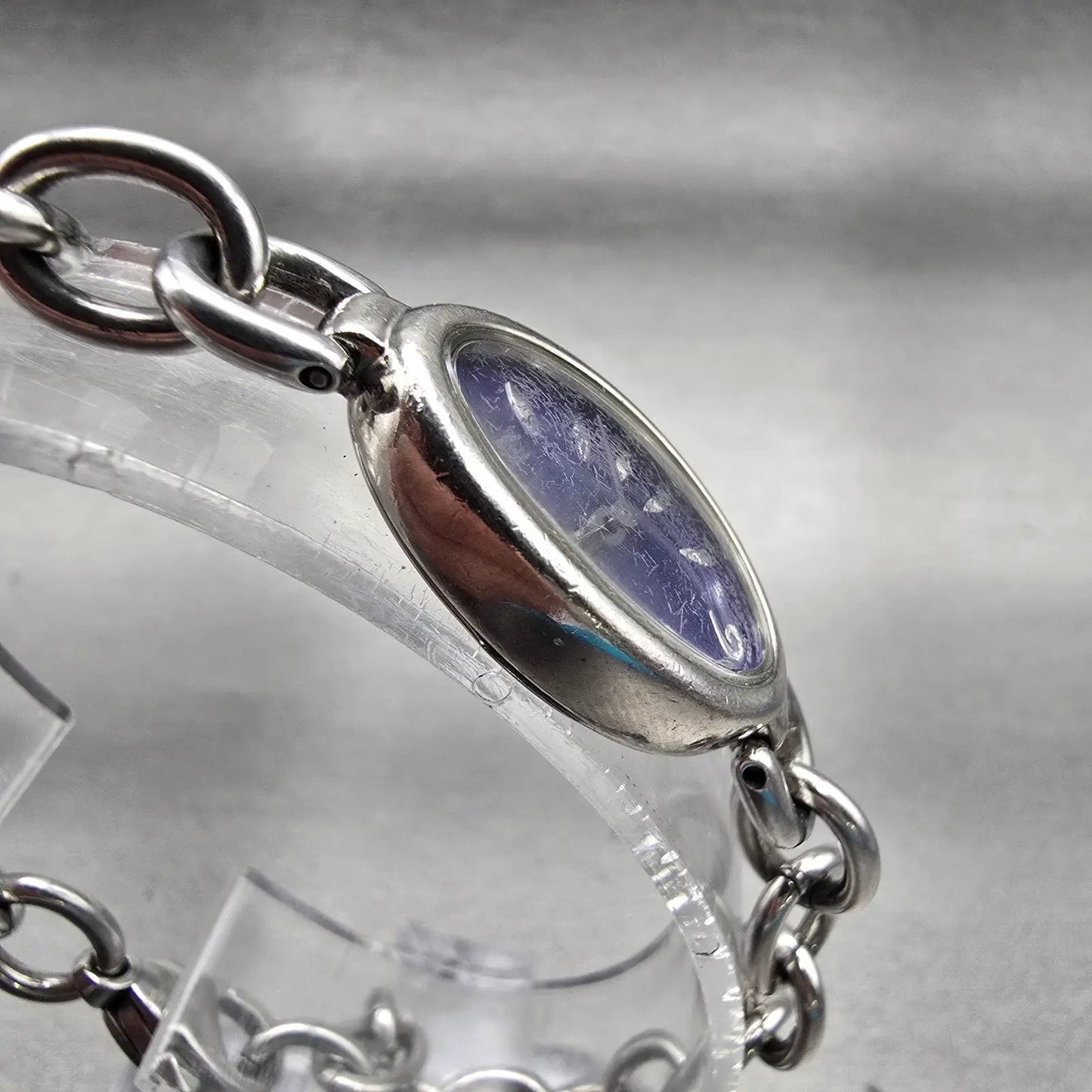 Citizen Watch Women 16mm Blue Dial Silver Tone Oval 5421-S011426 New Battery3