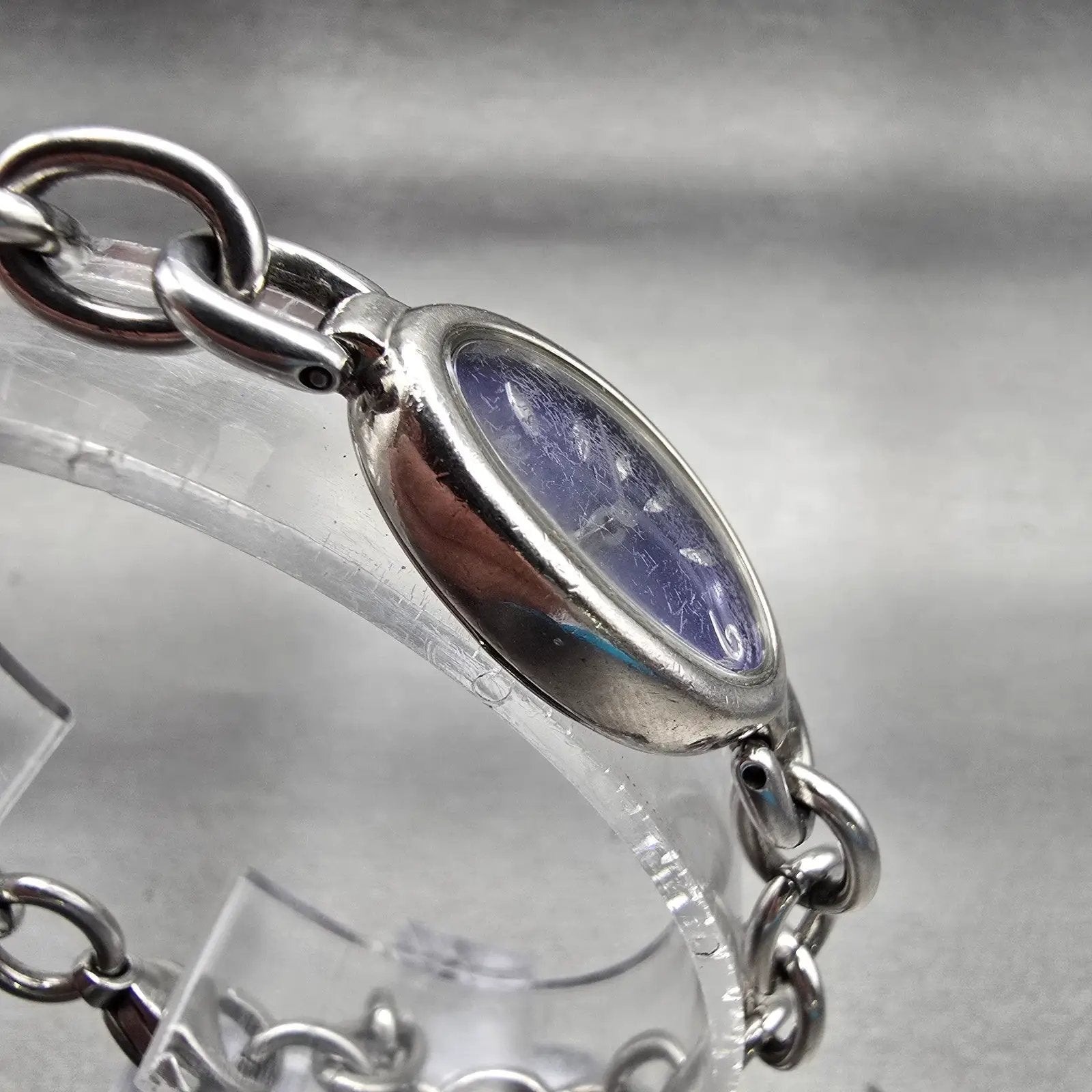 Citizen Watch Women 16mm Blue Dial Silver Tone Oval 5421-S011426 New Battery3