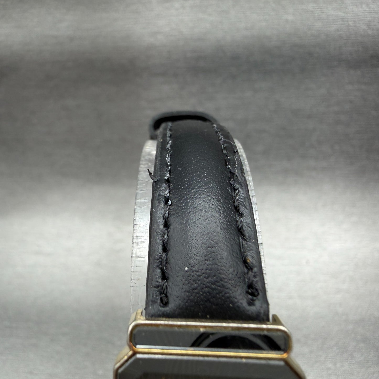 Seiko Lassale Tank Watch Women 18mm Gray Dial Two Tone 12305319 New Battery4