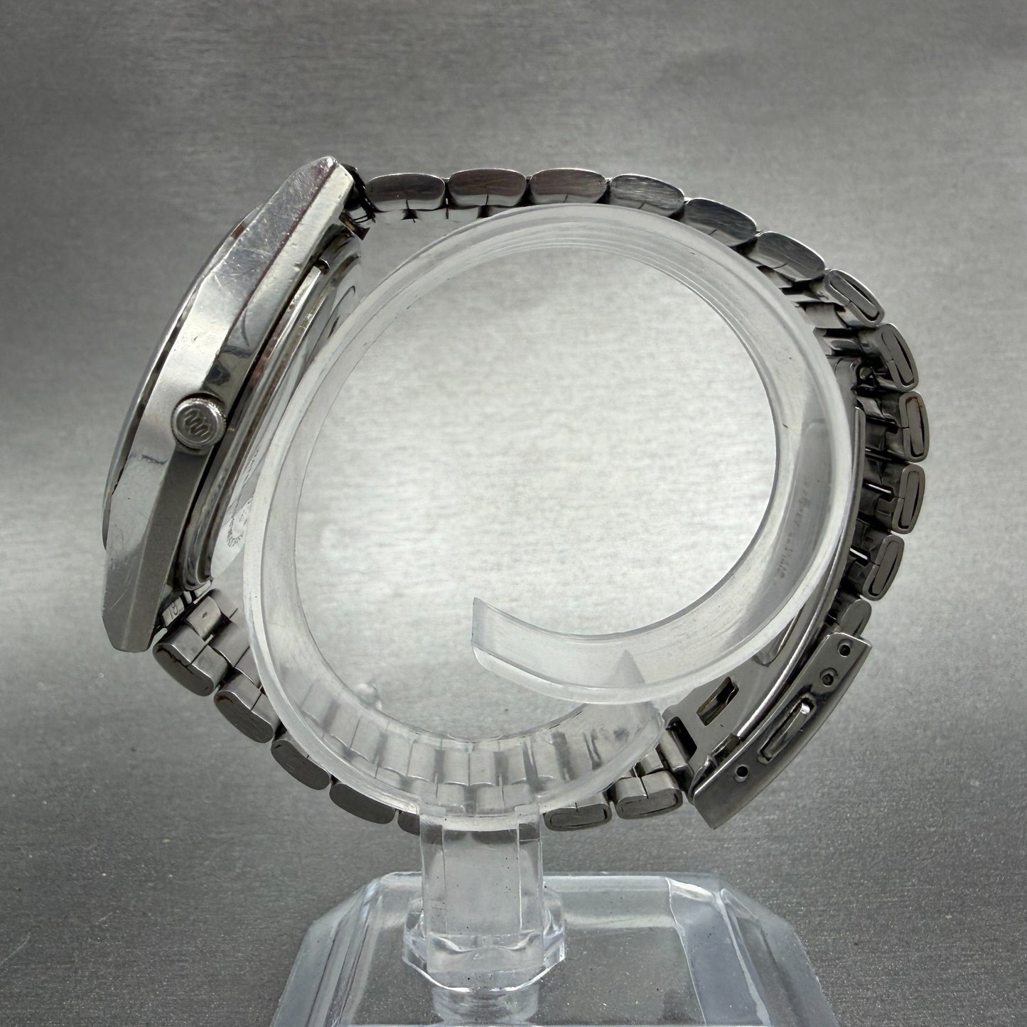 Seiko Grand Quartz Watch Men 36mm Blue Dial Silver Tone Daydate 9943-8030 NewBat6