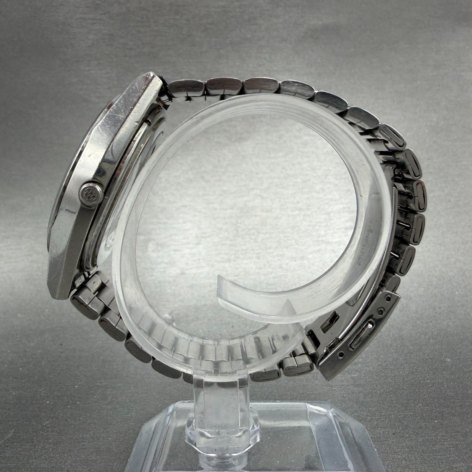 Seiko Grand Quartz Watch Men 36mm Blue Dial Silver Tone Daydate 9943-8030 NewBat6