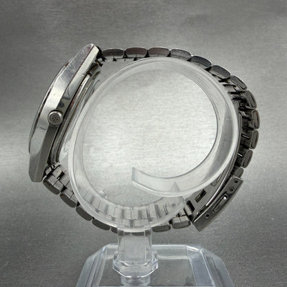 Seiko Grand Quartz Watch Men 36mm Blue Dial Silver Tone Daydate 9943-8030 NewBat6