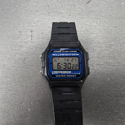 Casio F-105 Watch Men 36mm Digital Black Tone Alarm Chrono 3298 New Battery0