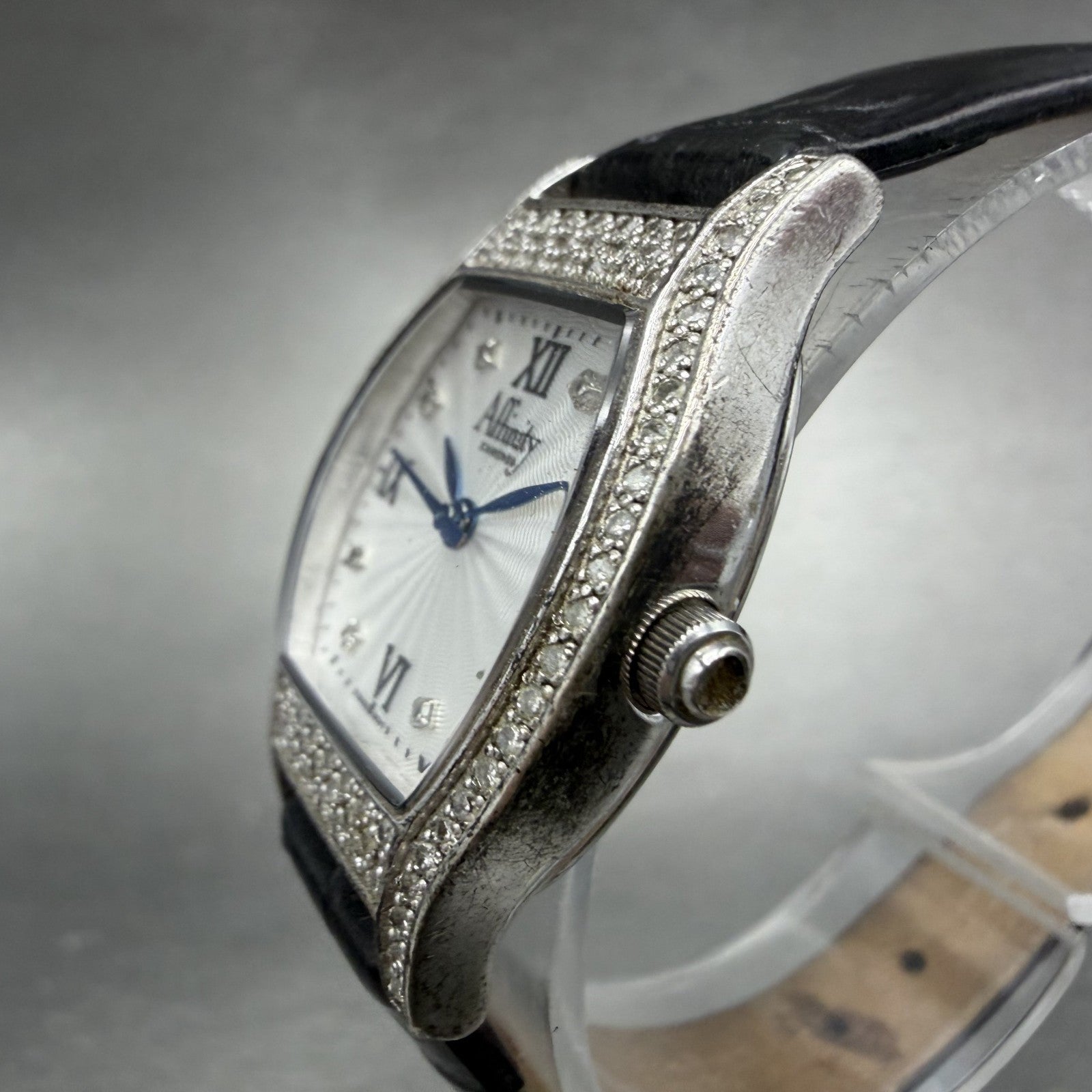 Affinity Watch Women 24mm White Dial Sterling Silver Diamond Accents New Battery2