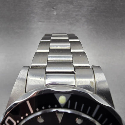 Invicta Pro Diver Watch Men 40mm Black Dial Steel Date Round Automatic Runs HJB4